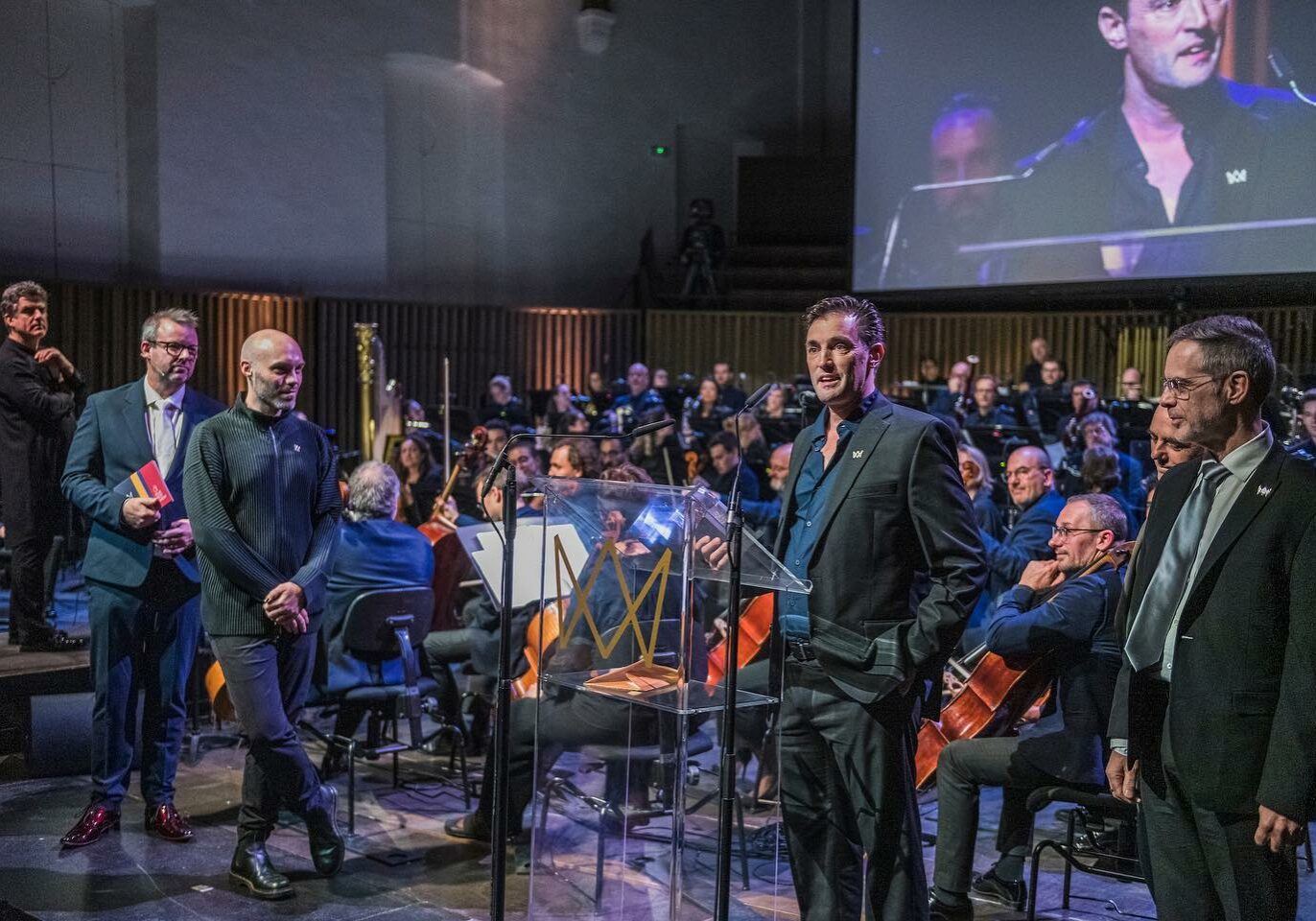 Joseph Metcalfe at the 2022 World Soundtrack Awards in Belgium for The King's Daughter.